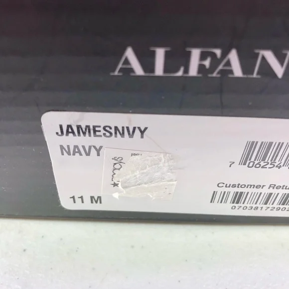 Alfani Jamesnvy Navy Bit Loafer Shoes - Picture 7 of 10